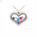 Hermosa forma de corazón de boda alá locket medallón joyería